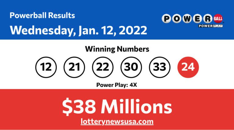 Powerball winning number for Wednesday, January 12, 2022