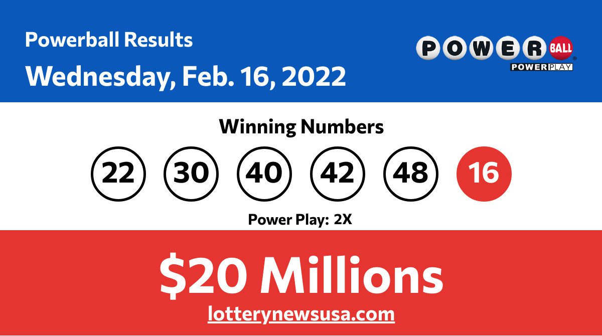 Powerball results for 02/16/22; Did anyone win the Powerball jackpot