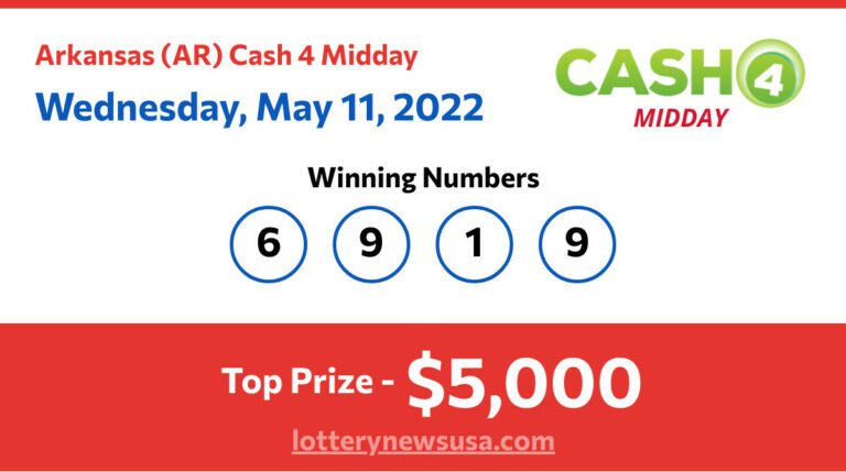 Cash 4 Midday winning number for Wednesday, May 11, 2022