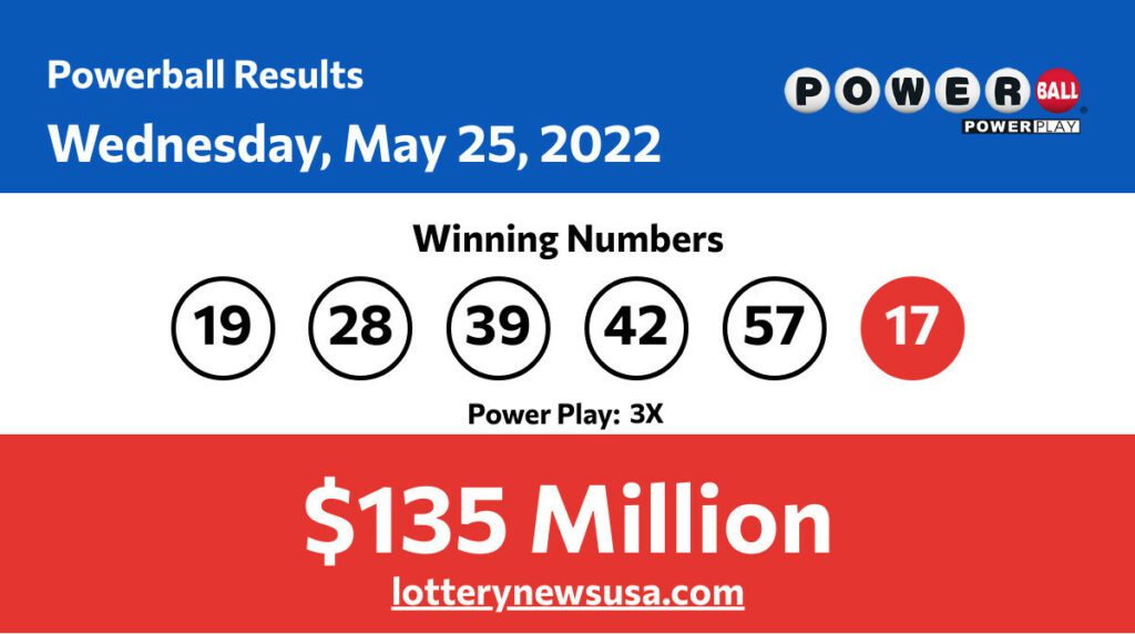 Powerball winning numbers for 05/25/22; Did anyone win the 135 million