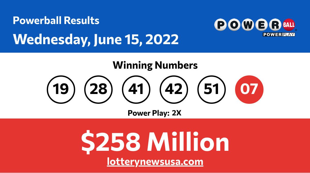 Powerball winning numbers for Wednesday, June 15, 2022; Did anyone win