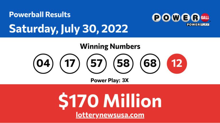 Powerball winning number for Saturday, July 30, 2022
