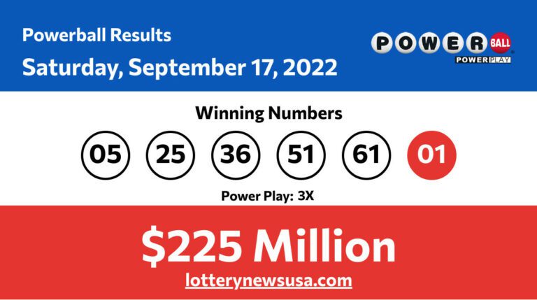 Powerball winning number for Saturday, September 17, 2022