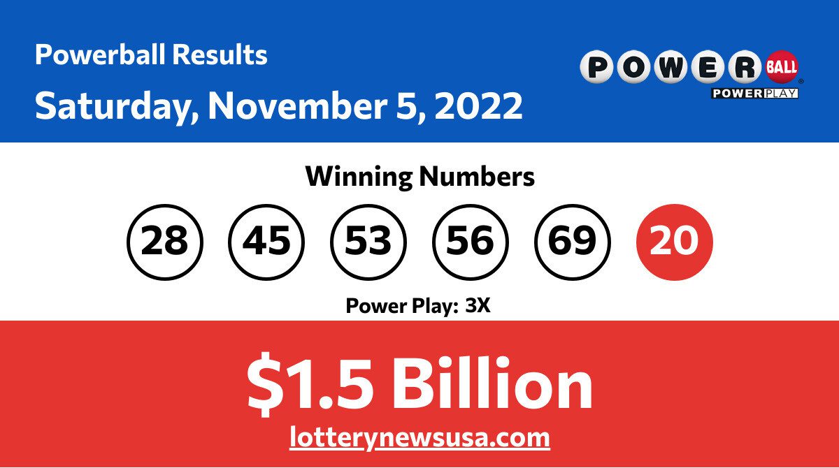 Powerball results for 11/05/22; Did anyone win the Powerball jackpot