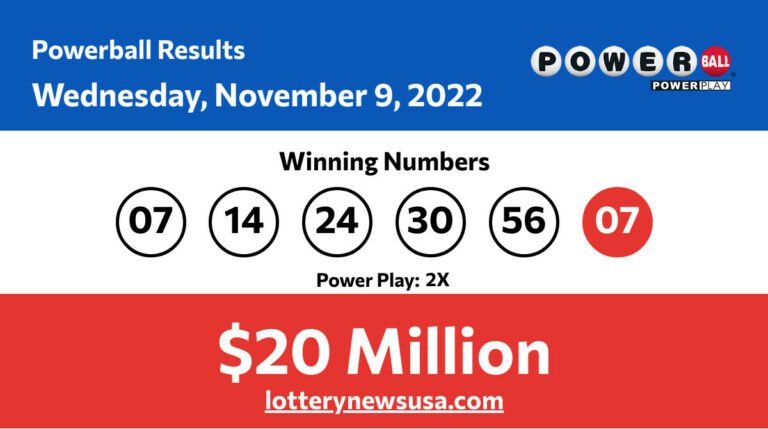 Powerball winning number for Wednesday, November 09, 2022