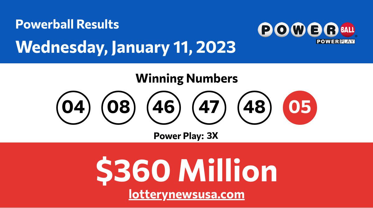 Powerball winning numbers for Wednesday, January 11, 2023; Did anyone