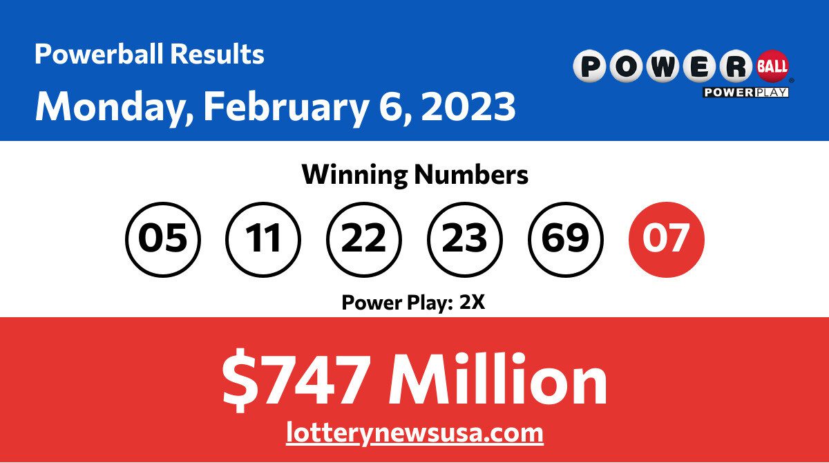 Powerball winning numbers for Monday, February 6, 2023; Did anyone win