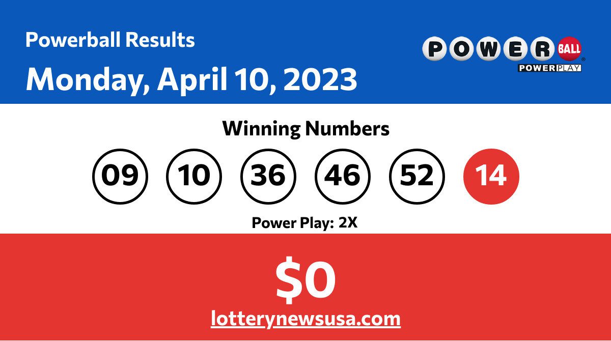 Powerball winning numbers for 04/10/23; Did anyone win the 0 jackpot