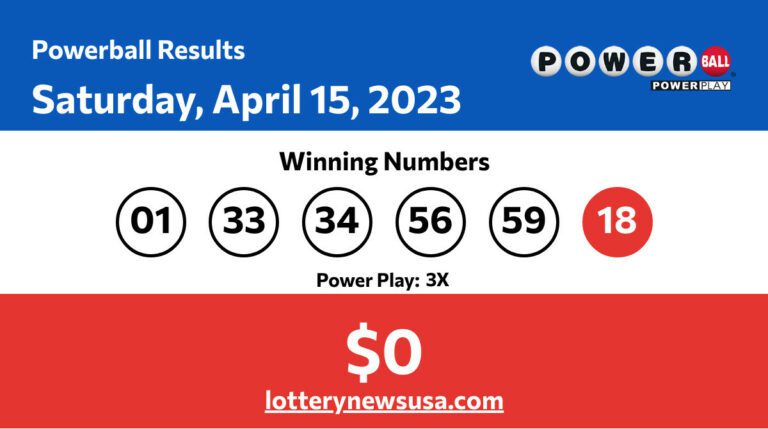 Powerball winning number for Saturday, April 15, 2023