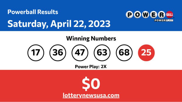 Powerball winning number for Saturday, April 22, 2023