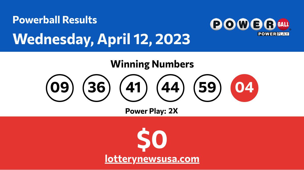 Powerball winning numbers for Wednesday, April 12, 2023; Did anyone win