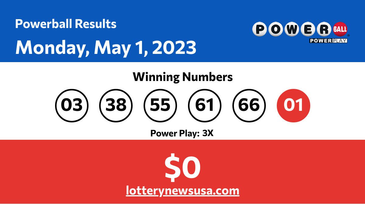 Powerball winning numbers for 05/01/23; Did anyone win the 0 jackpot