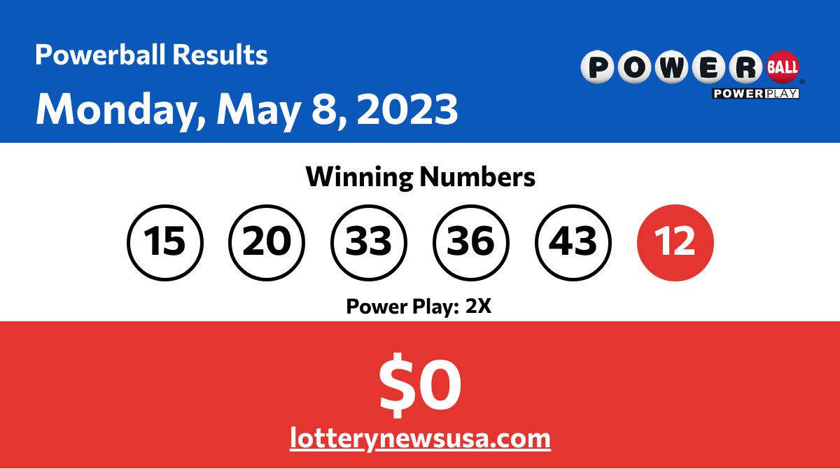 Powerball winning numbers for Monday, May 8, 2023; Did anyone win the