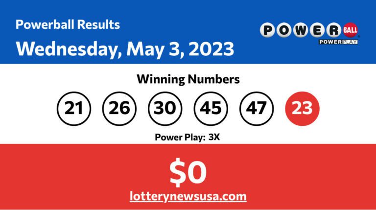 Powerball winning number for Wednesday, May 03, 2023