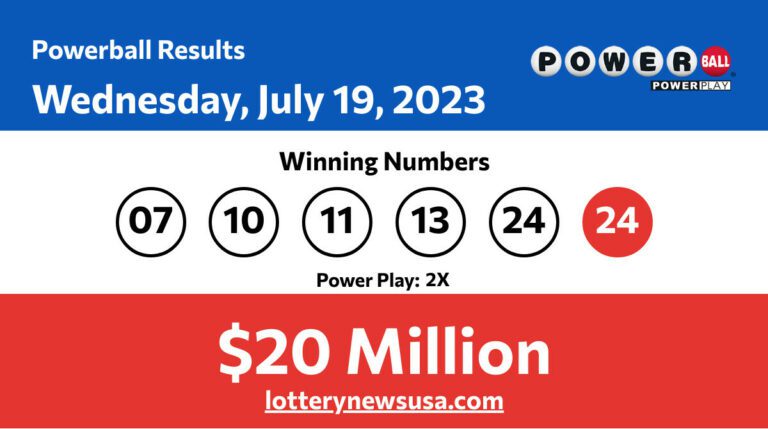 Powerball winning number for Wednesday, July 19, 2023