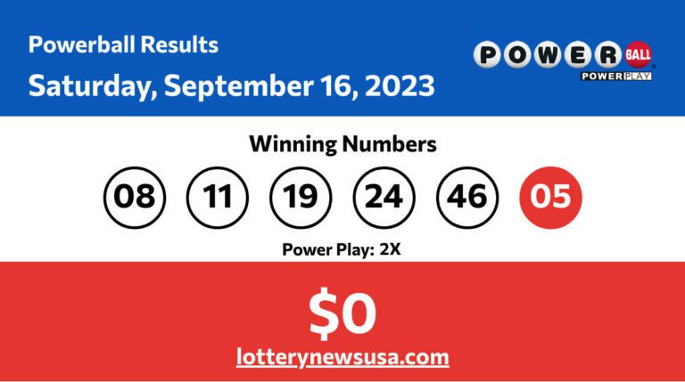 Powerball winning number for Saturday, September 16, 2023