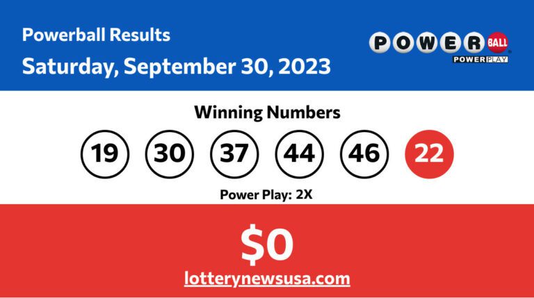 Powerball winning number for Saturday, September 30, 2023