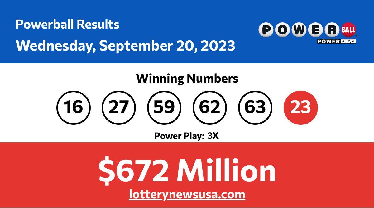 Powerball winning numbers for Wednesday, September 20, 2023; Did anyone