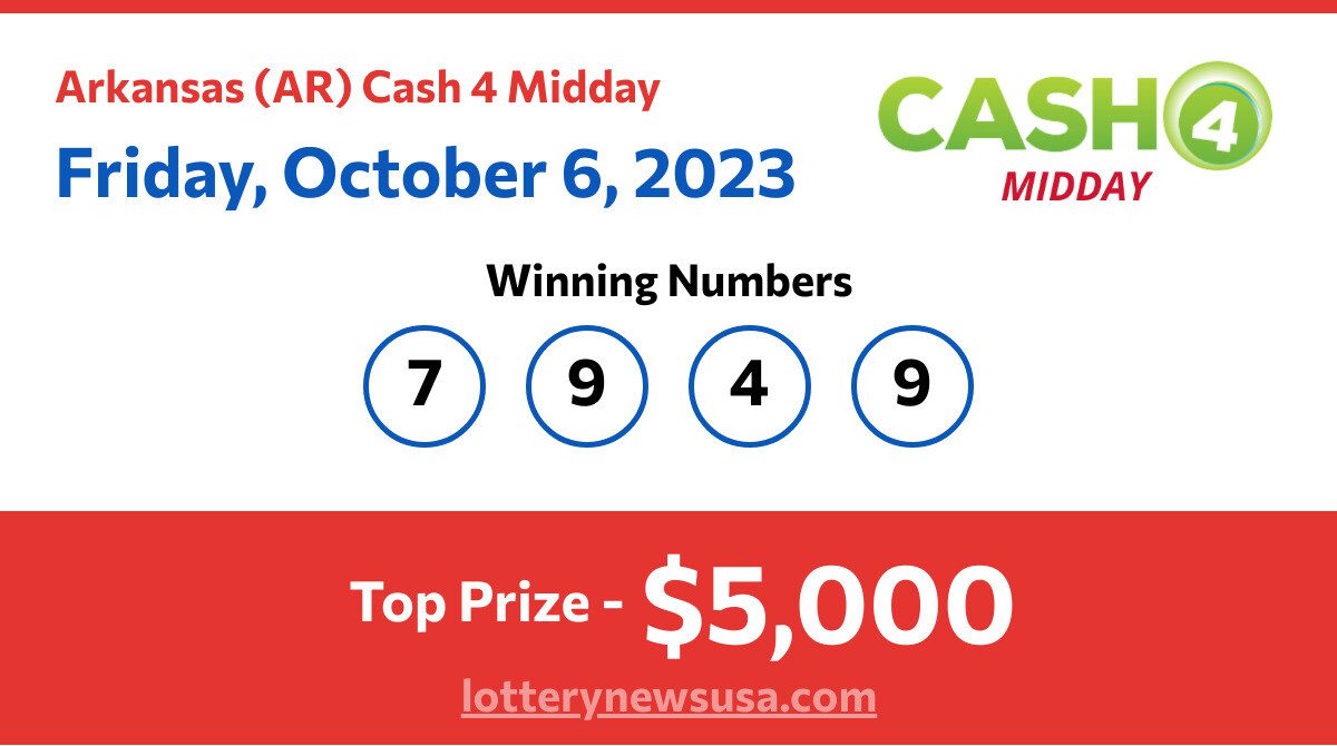 Cash 4 Midday Winning Numbers For Friday October 6 2023 LotteryNewsUSA