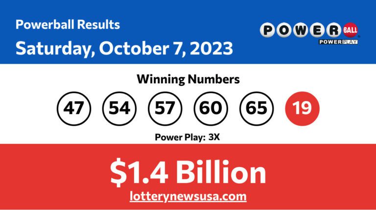 Powerball winning number for Saturday, October 07, 2023