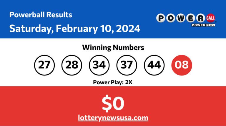 Powerball winning number for Saturday, February 10, 2024