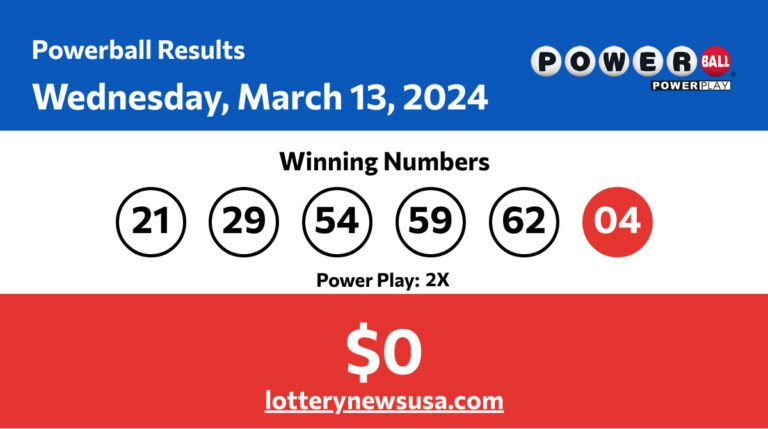 Powerball winning number for Wednesday, March 13, 2024